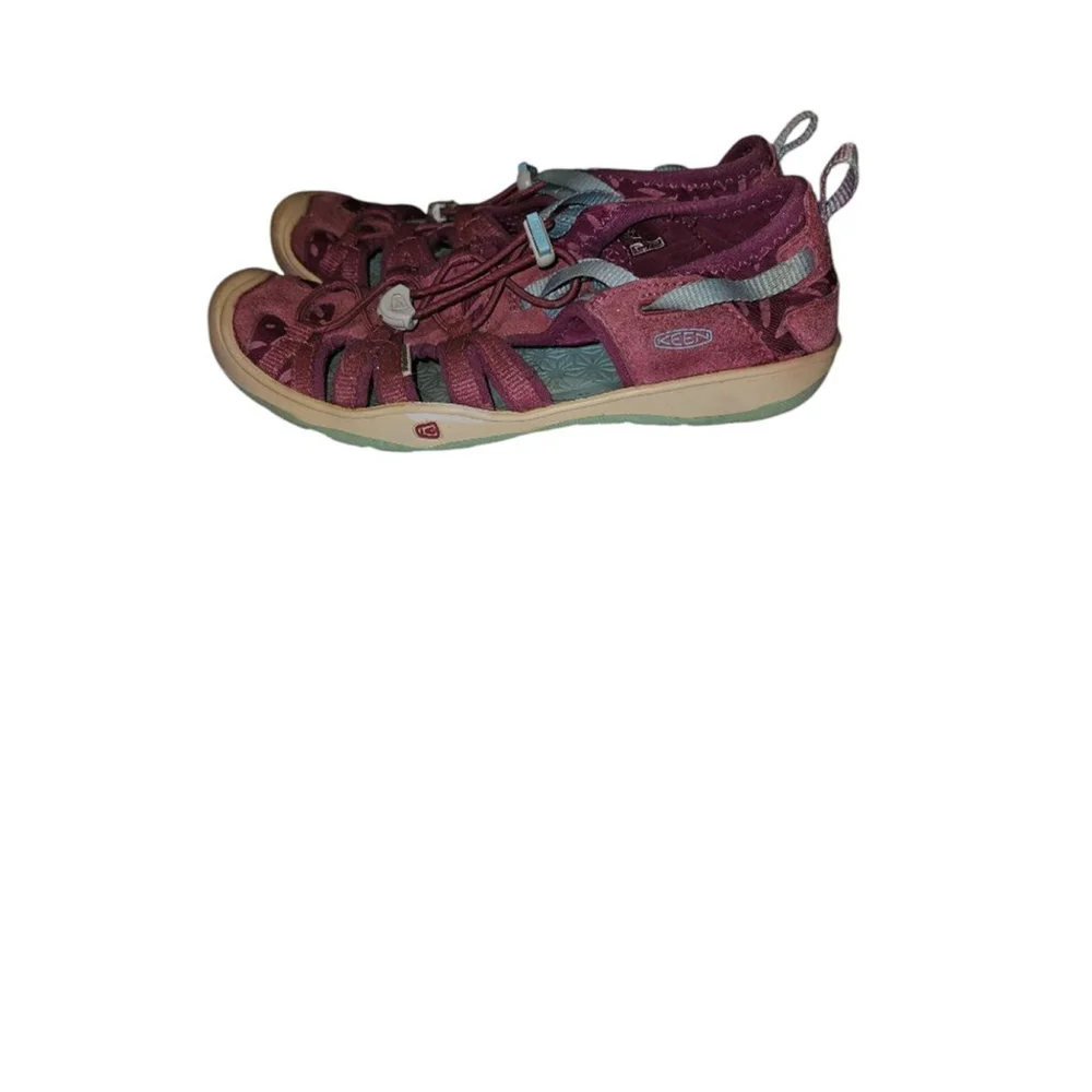 Keen Moxie Sandal Kid's US 3 Purple Cinch Bungee Closed Toe Rubber Sole 1019258